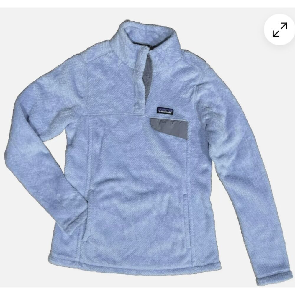 Patagonia Women’s Re-tool Snap-t Fleece Pullover Medium Light Blue or purple